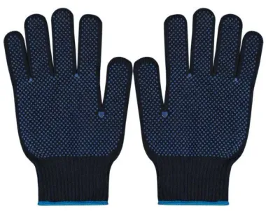 IS-6100 Seamless PVC Double Side Dotted Gloves