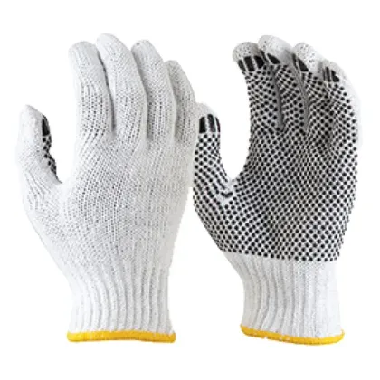 Seamless PVC Single Side Dotted Gloves
